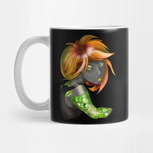 Dark elf girl with ginger hair Mug